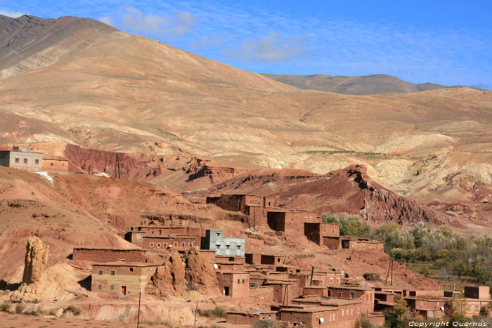 View on Town Telouet in Ouarzazate / Morocco 