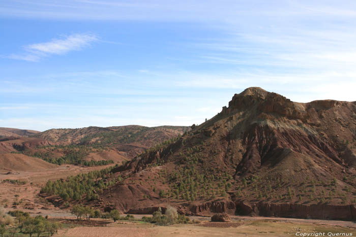 Landscape in Atlas Telouet in Ouarzazate / Morocco 