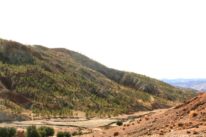 Landscape in Atlas Telouet in Ouarzazate / Morocco 