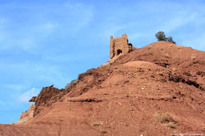 Ruins at Salt Mine entrance Telouet in Ouarzazate / Morocco 