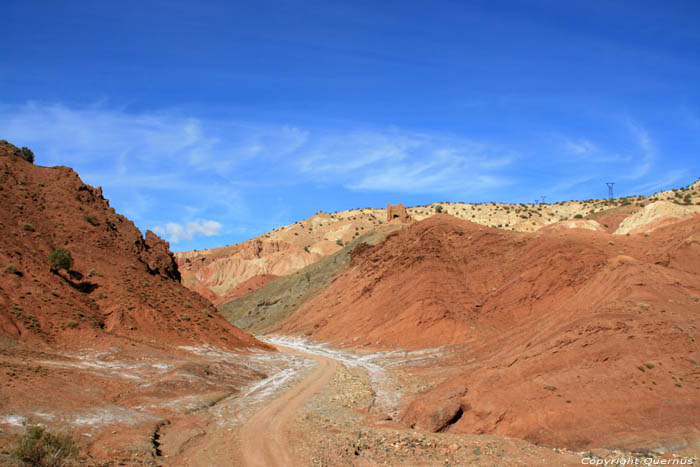 Chemin vers Mine de Sel Telouet / Maroc 
