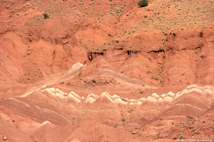 Multi colored Mountains Telouet in Ouarzazate / Morocco 