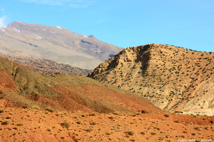 Vue de Montagnes Telouet / Maroc 