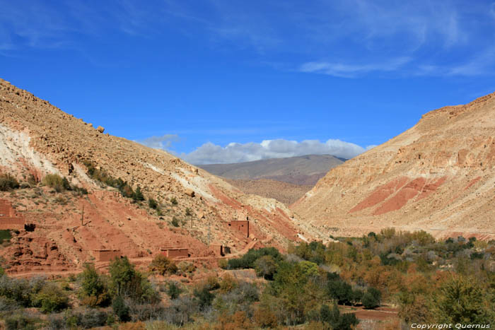 Zicht op Vallei Douar Anguelz Ounila / Marokko 