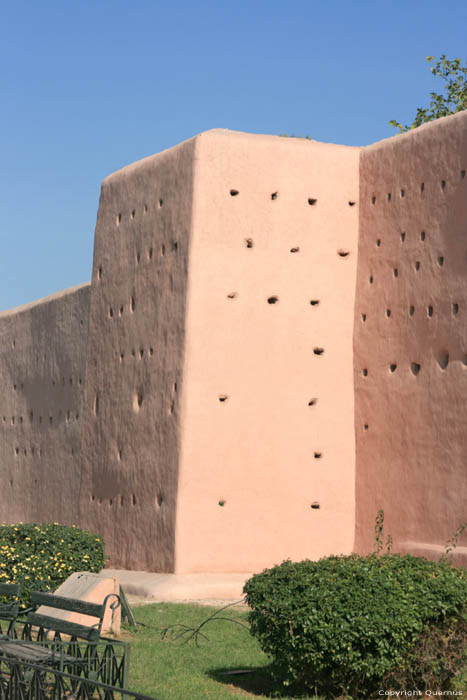 Stadsmuren Marrakech / Marokko 