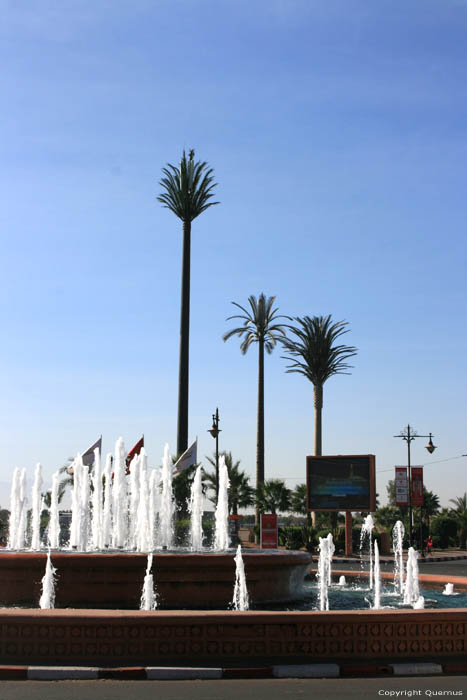 Zendmast als Palmboom  Marrakech / Marokko 