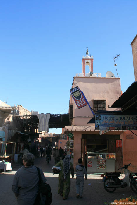 Straat van Doukkala Marrakech / Marokko 