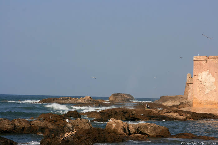 Westerstadsmuur Essaouira / Marokko 