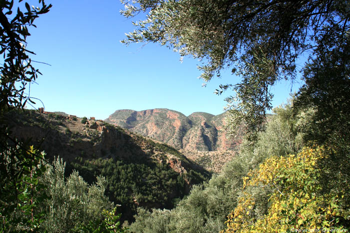 Uitzicht Ouzoud / Marokko 