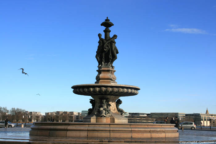 Fontaine des 3 Grces Bordeaux / FRANCE 