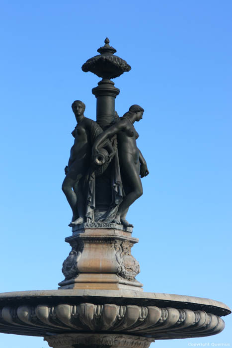 Three Graces Fountain Bordeaux / FRANCE 