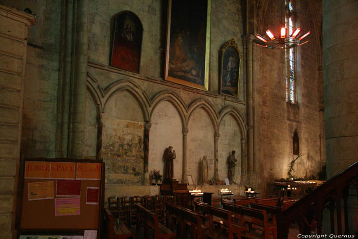 Collgial Saint-milion church Saint-Emilion / FRANCE 