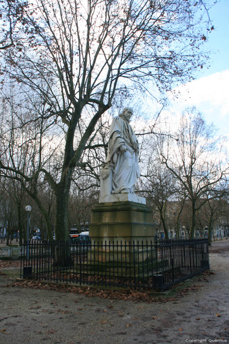 Standbeeld van Montaigne Bordeaux / FRANKRIJK 