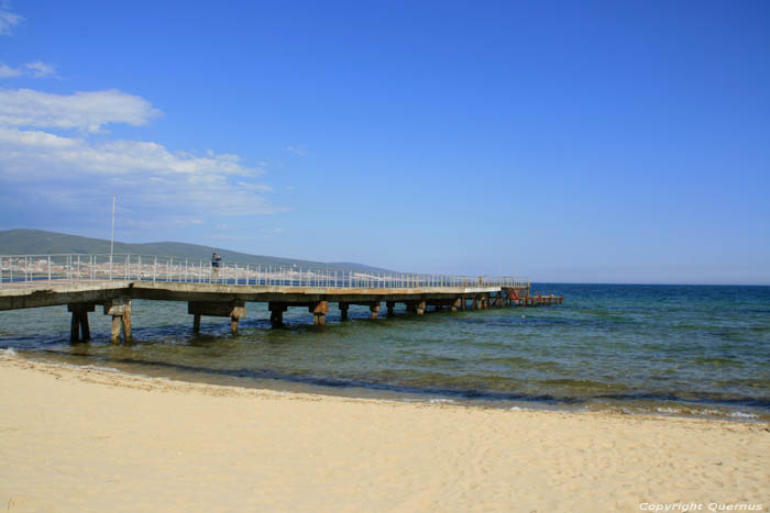 Centraal Strand en Pier Slunchev Briag/Sunny Beach / Bulgarije 