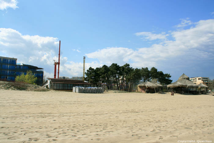 Middle Beach and Pier Slunchev Briag/Sunny Beach / Bulgaria 