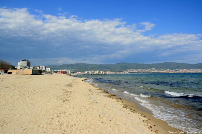 Centraal Strand en Pier Slunchev Briag/Sunny Beach / Bulgarije 