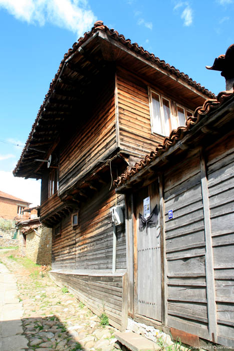 Houten Huis (waar Dimityr Soyanov Taskov woonde) Kotel / Bulgarije 