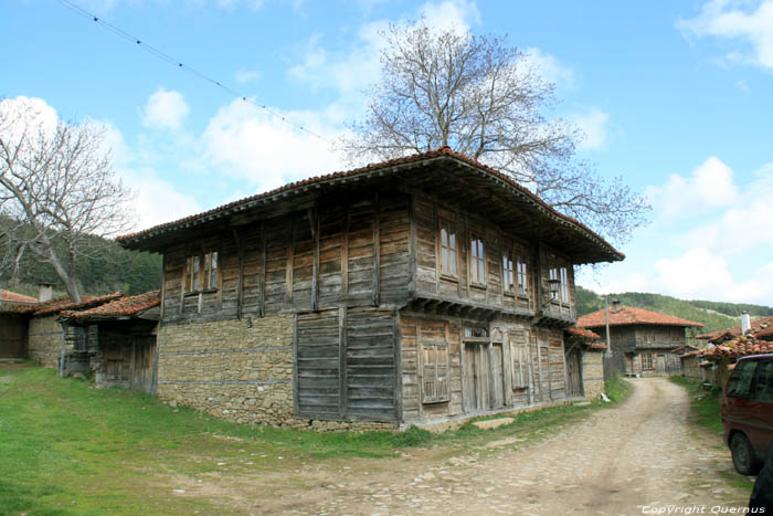 Wooden House with Corner Light Zheravna in Kotel / Bulgaria 