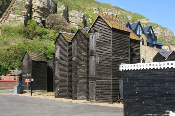 Vishuisjes - Visnetwinkels Hastings / Engeland 