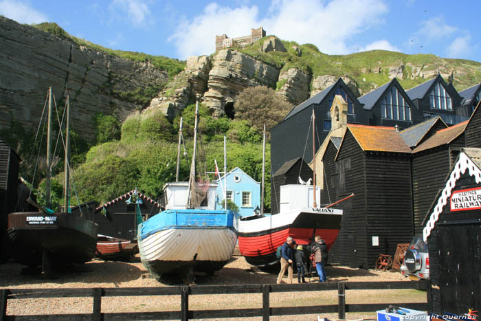 Vishuisjes - Visnetwinkels Hastings / Engeland 