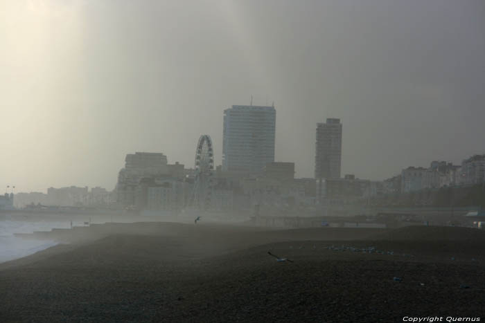 Stormbeelden Brighton / Engeland 