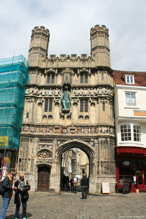 Entrance gate to Cathedral Canterbury / United Kingdom 