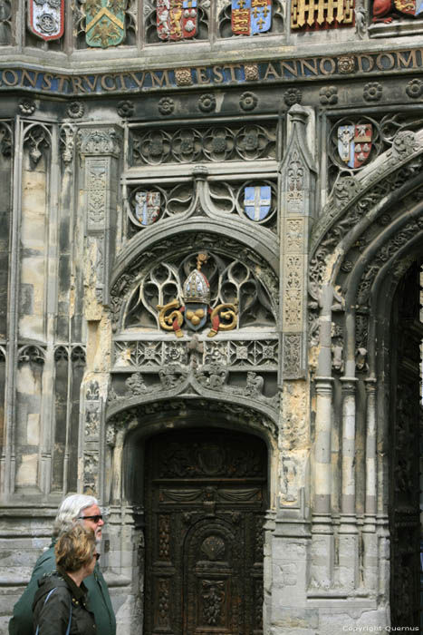 Porte d'entre vers Cathdrale Canterbury / Angleterre 