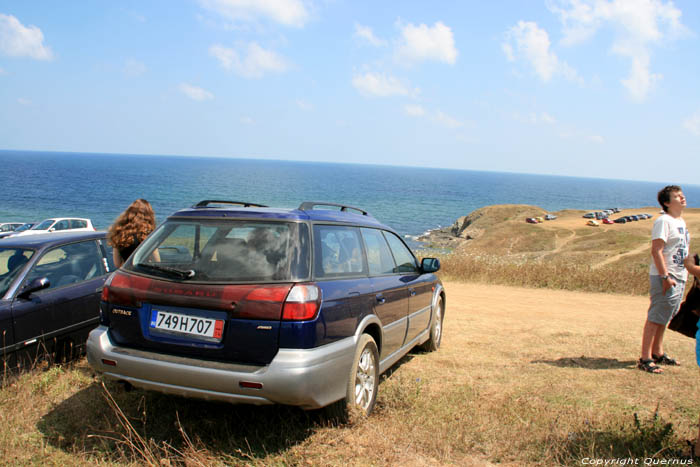 Zeezicht met Subaru Outback Sinemorets / Bulgarije 