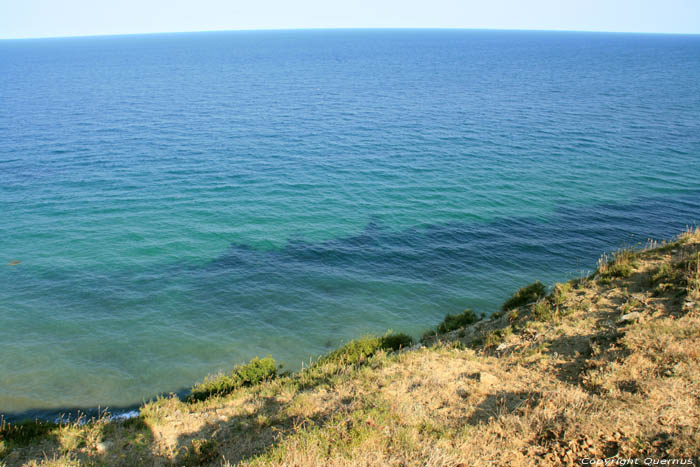 Algen verkleuren het water Emona / Bulgarije 