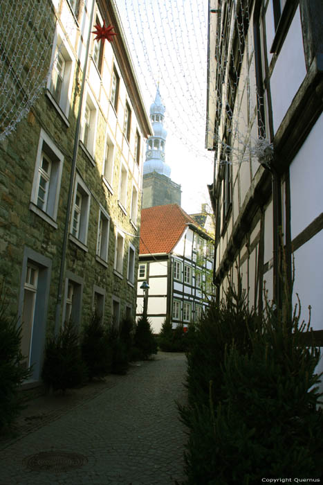 Vue de rue Mariengasse Soest / Allemagne 