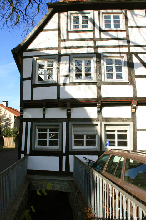 House above Tech river Soest / Germany 