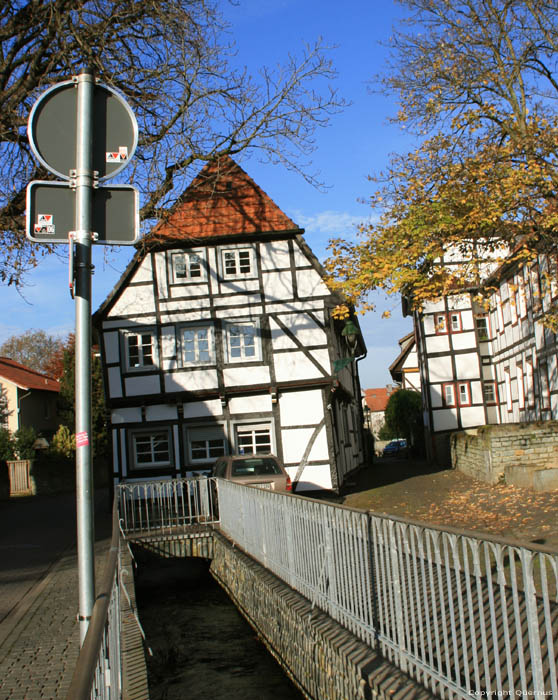 House above Tech river Soest / Germany 