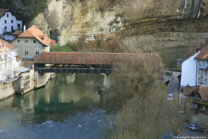 Bern Brug Fribourg/Vrijburg / Zwitserland 