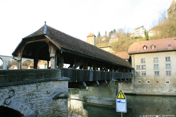 Bern Brug Fribourg/Vrijburg / Zwitserland 