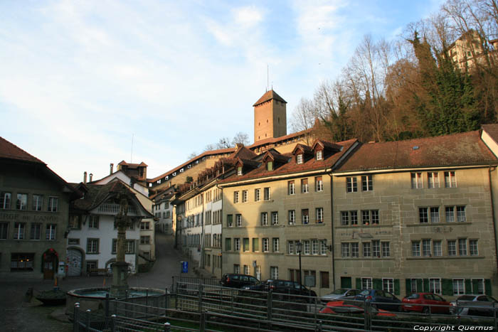Stadszicht Gottron Fribourg/Vrijburg / Zwitserland 