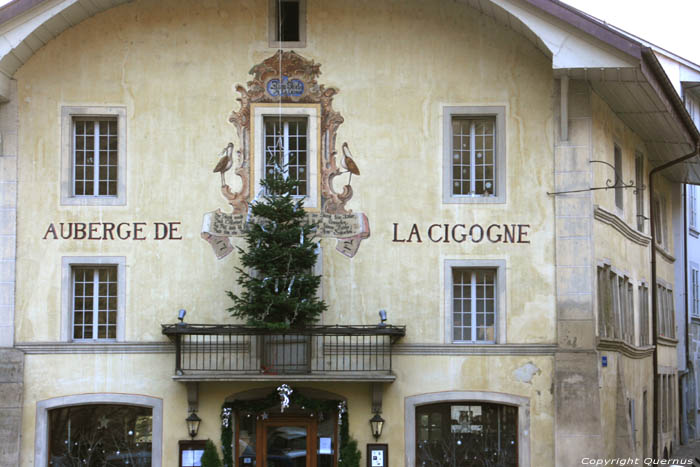 Auberge de la Cigogne (Ooievaar) Fribourg/Vrijburg / Zwitserland 