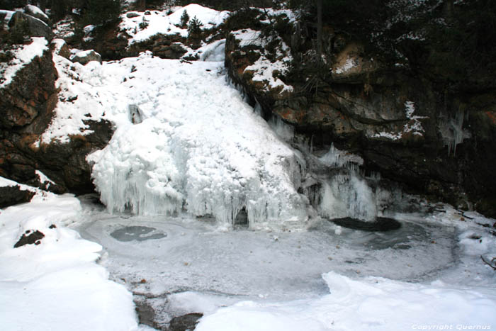 Icicles on Montebello Bach Fribourg / Switzerland 