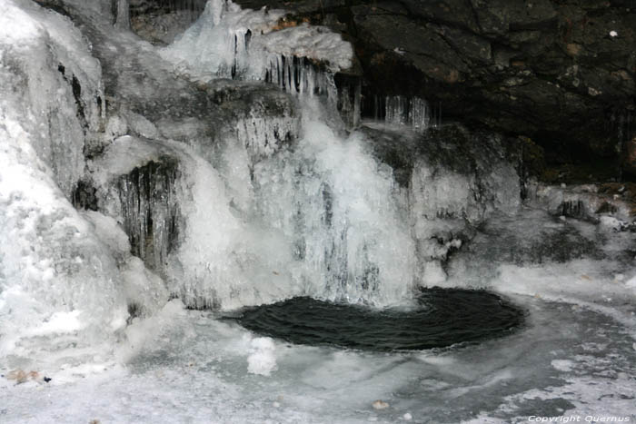 Icicles on Montebello Bach Fribourg / Switzerland 