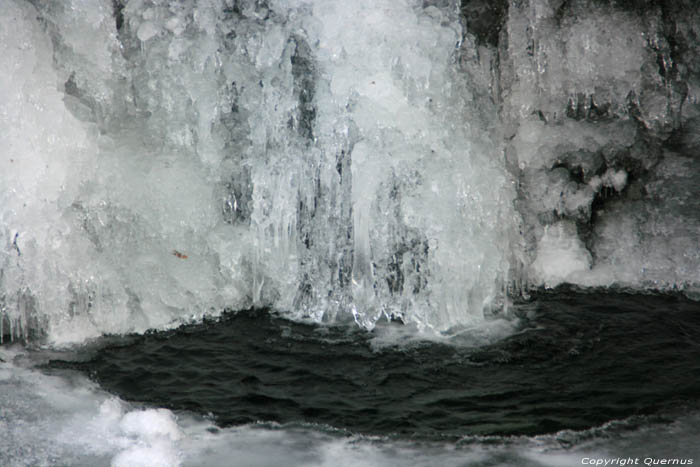 Icicles on Montebello Bach Fribourg / Switzerland 