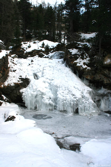 Icicles on Montebello Bach Fribourg / Switzerland 