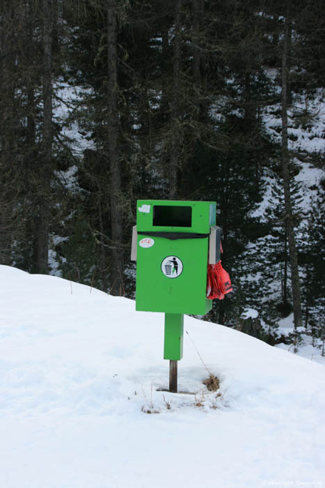 Poubelles Pontresina / Suisse 