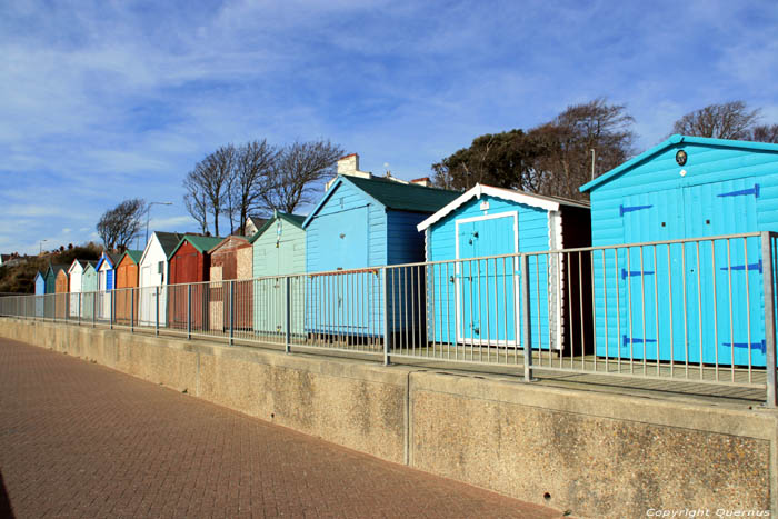 Kleurrijke strandhuisjes Harwich / Engeland 