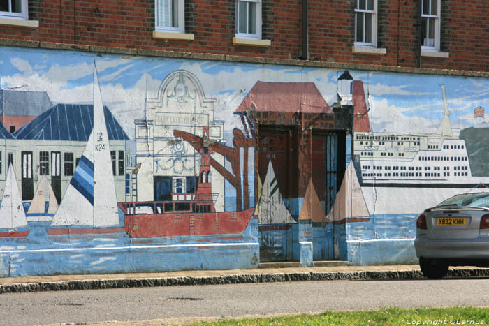 Graffiti muur Harwich / Engeland 