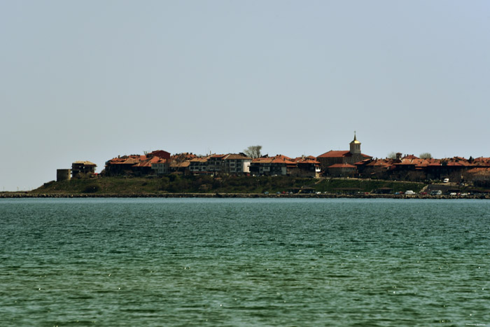 Vue sur Nessebur Slunchev Briag/Sunny Beach / Bulgarie 