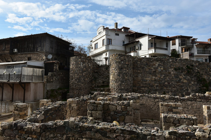 Stadsmuur Sozopol / Bulgarije 