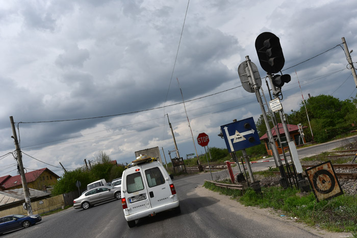 Stopsign on Ring Road Bucarest / Romania 