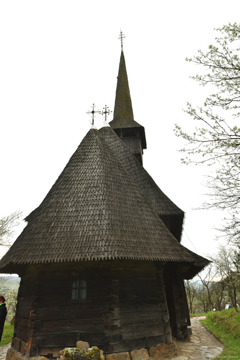 Eglise en bois Prsentation de la Virge dans le Temple Barsana / Roumanie 