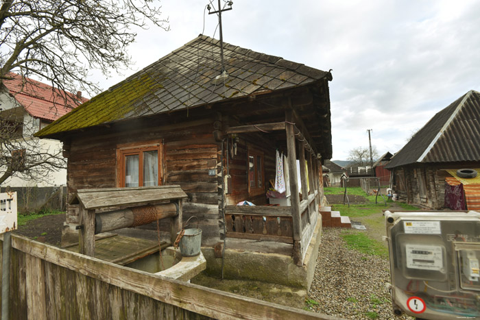 Ferme avec porte typique Barsana / Roumanie 