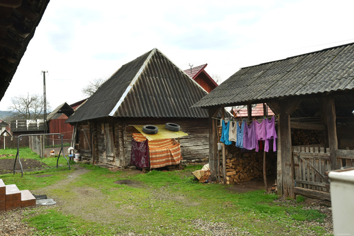 Farm with typical gate Barsana / Romania 