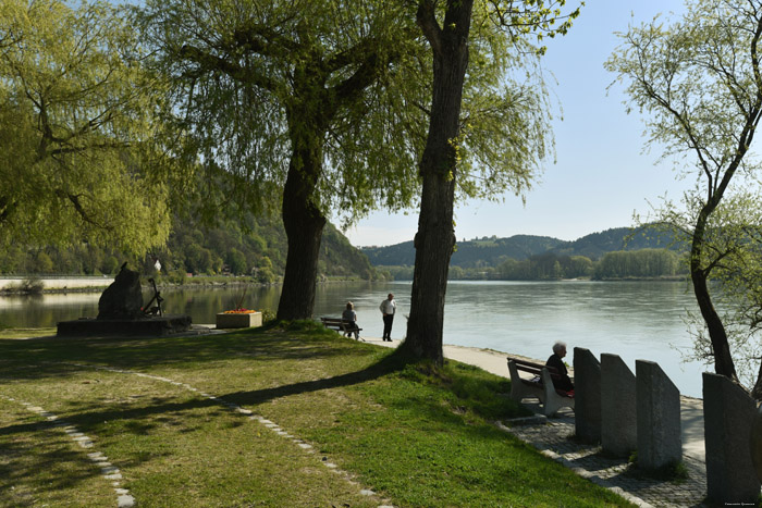 Bouche du Inn dans la Donau Passau / Allemagne 